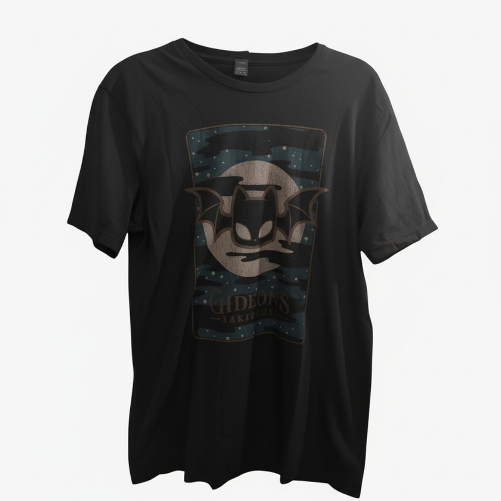 Gideons Bakery Winged Black Cat T-Shirt